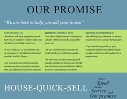 Our official House-Quick-Sell homebuying promise to you